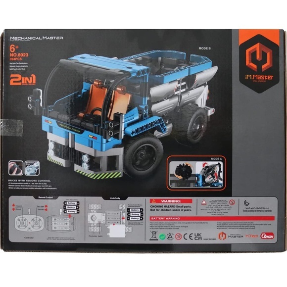 2 in 1 romote Control Technic Concrete MixerTruck Building STEM Learning Play - Picture 7 of 8
